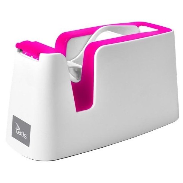 Podajnik do taśm Tetis bp011 biało-różowy | espryciarze.pl |Kup w super cenie!