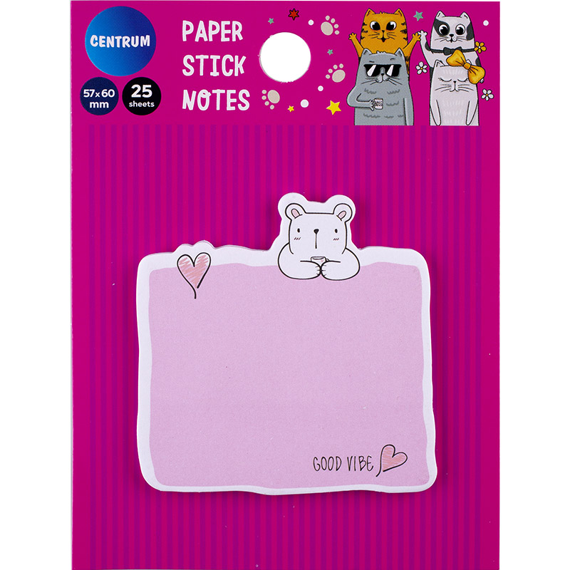 Karteczki samoprzylepne kotki 57x60 mm zestaw 25 sztuk. | espryciarze.pl |Kup taniej!