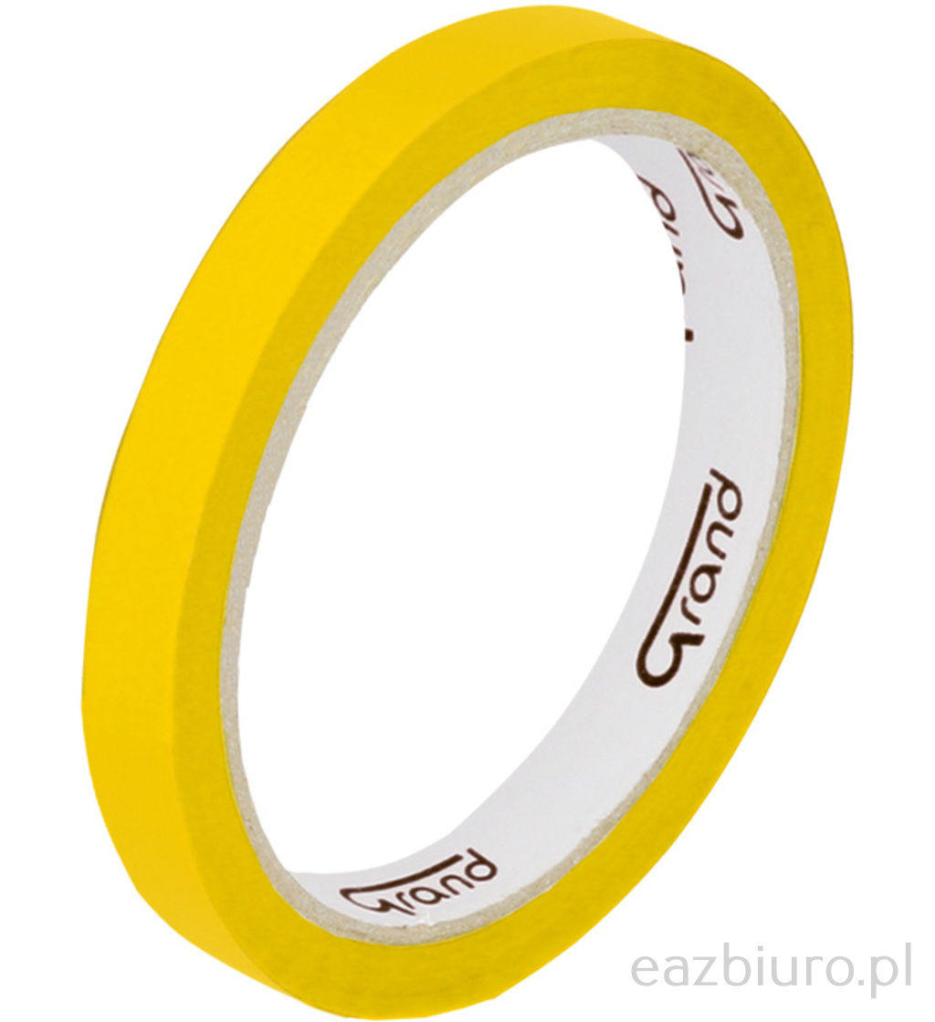 Taśma klejąca pakowa kolorowa 12 x 50 kw Grand żółta | espryciarze.pl |Kliknij i kup!