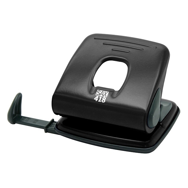 Dziurkacz Sax 418 dziurkuje do 25 kartek czarny | espryciarze.pl |Weź najlepszą cenę!