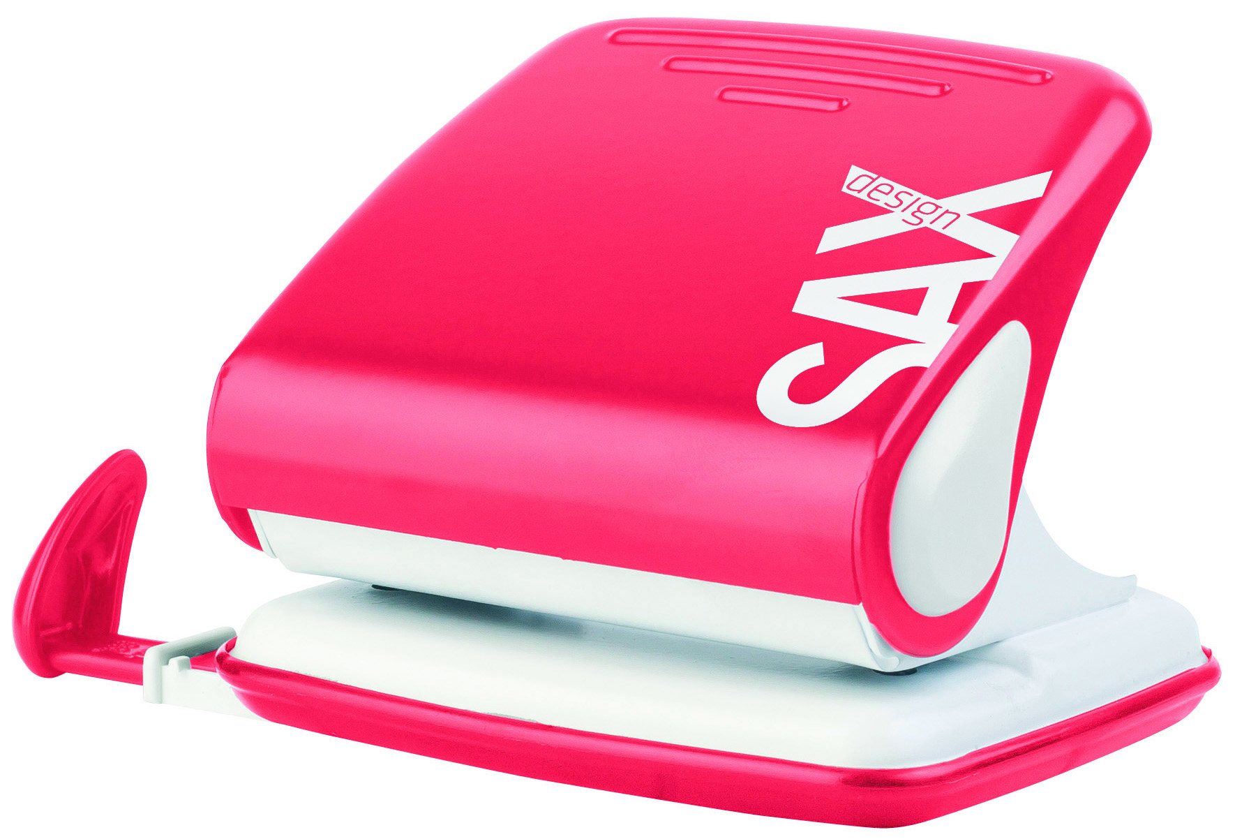 Dziurkacz Saxdesign 418 dziurkuje do 25 kartek czerwony | espryciarze.pl |Kup w super cenie!