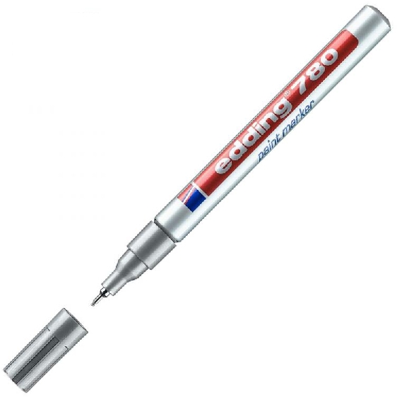 Marker olejowy e-780 Edding 0,8 mm srebrny | espryciarze.pl |Zamów online!