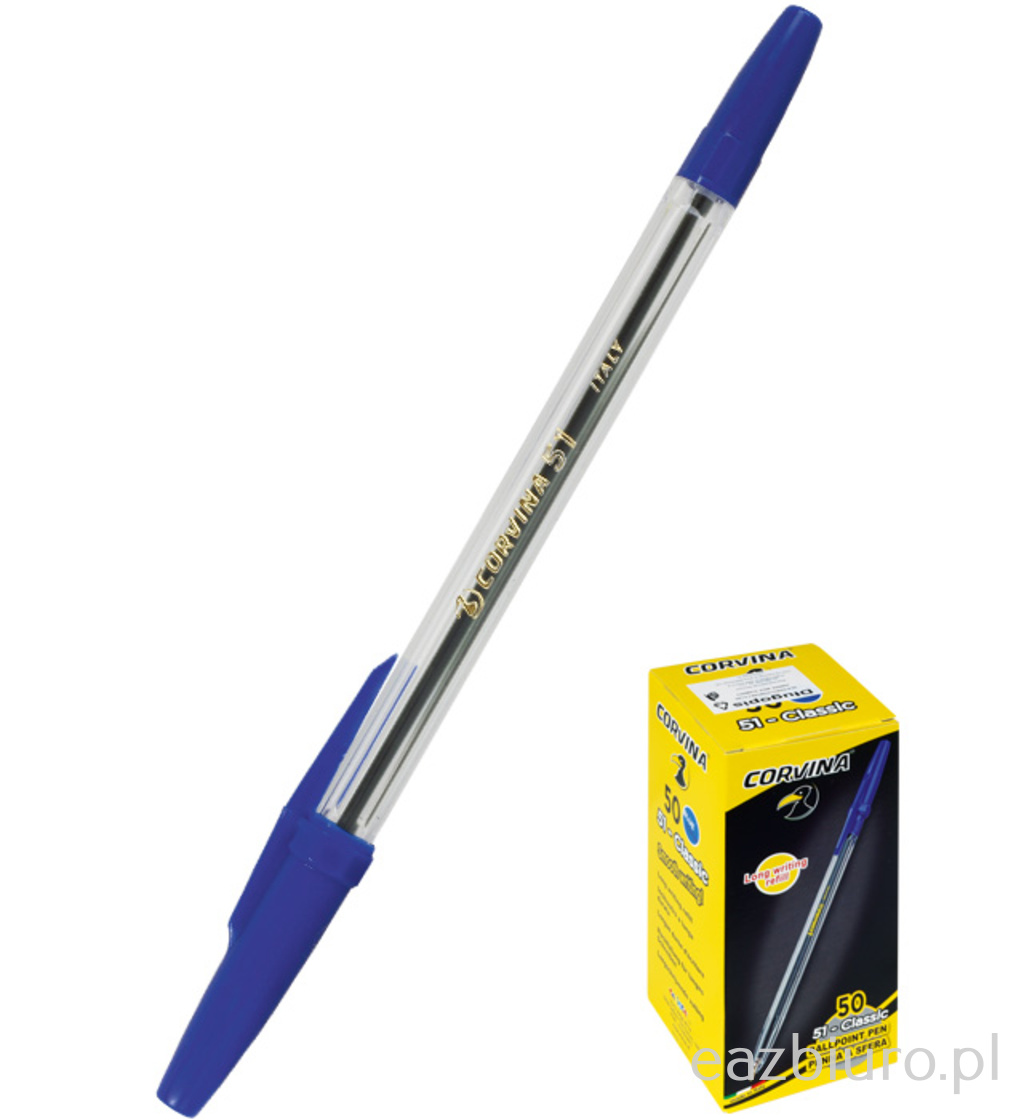 Długopis corvina niebieski do biura | espryciarze.pl |Kup od ręki!
