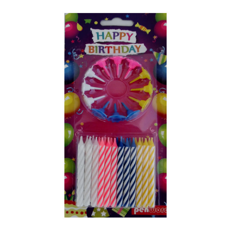 Świeczki urodzinowe kolorowe zestaw 24 sztuk. | espryciarze.pl |Kup od ręki!