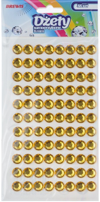 Dżety samoprzylepne Brewis 8 mm złoty | espryciarze.pl |Kup teraz!