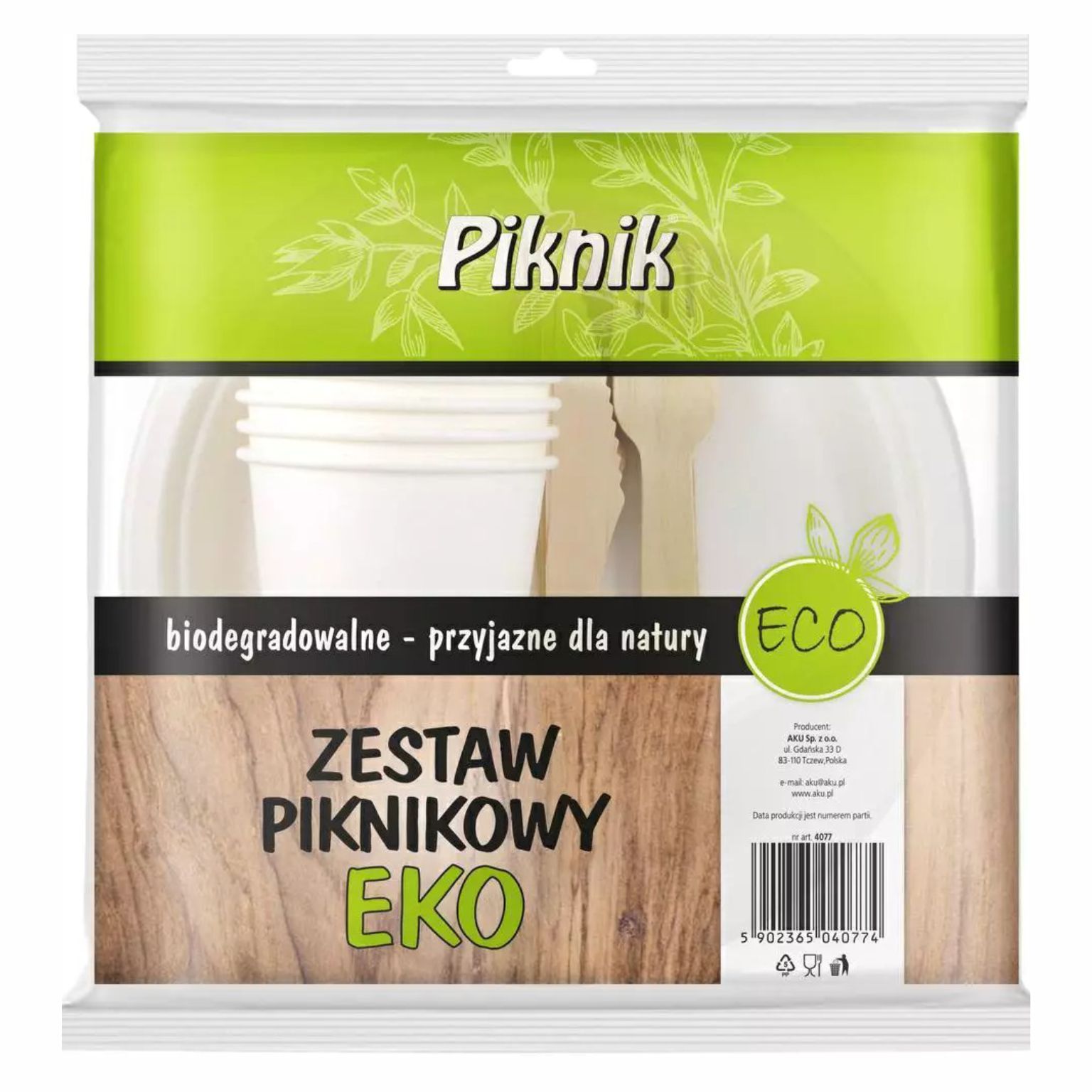 Zestaw piknikowy eko 16 sztuk. (4xtalerz, 4x kubek z pulpy, 4x widelec, 4x nóż) Piknik | espryciarze.pl |Weź najlepszą cenę!