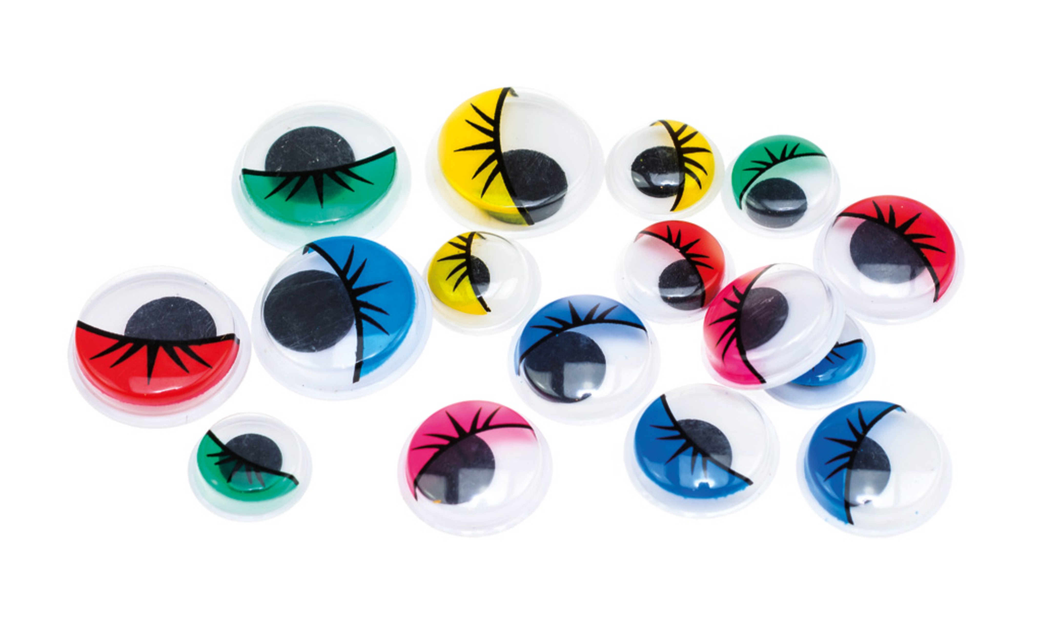 Ruchome oczka Brewis ro16 mix 12,15,18 mm rzęsy zestaw 16 sztuk | espryciarze.pl |Złap promocję!
