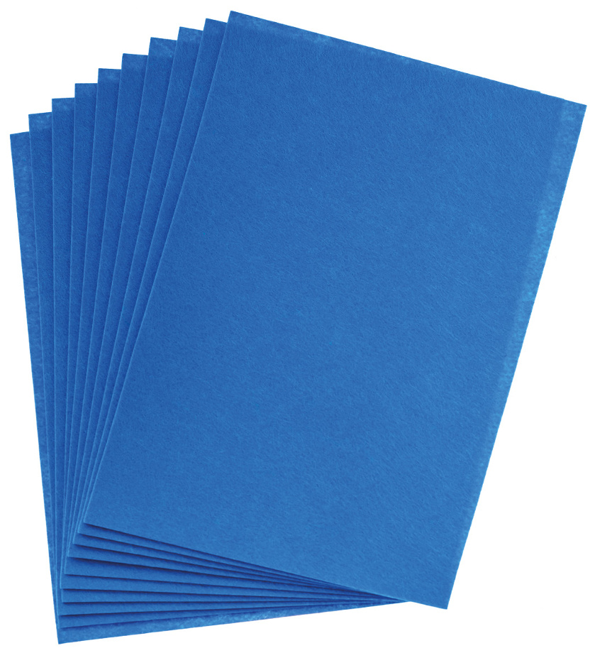 Filc dekoracyjny A4 1 mm niebieski zestaw 10 sztuk | espryciarze.pl |Działaj teraz!