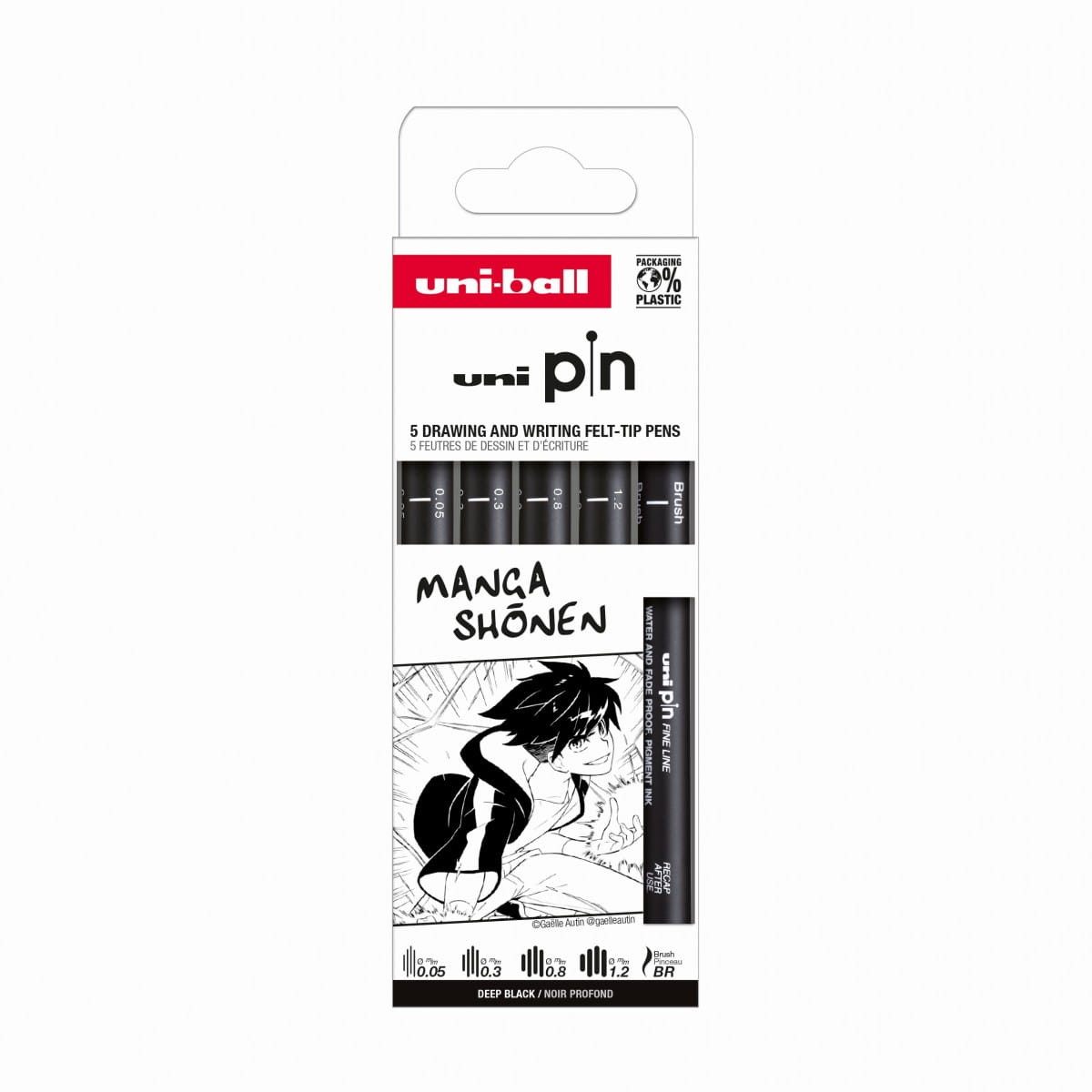 Zestaw cienkopisów kreślarskich Pin 200 Uni 5 sztuk Manga Shonen | espryciarze.pl |Nie zwlekaj!