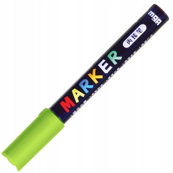 Marker akrylowy mg 1-2 mm zielony żółtawy | espryciarze.pl |Zamów online!