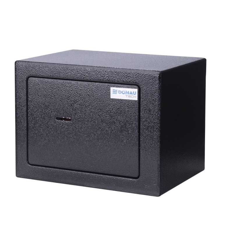 Sejf manualny Donau Tech 230x170 x 170 mm czarny | espryciarze.pl |Kliknij i kup!
