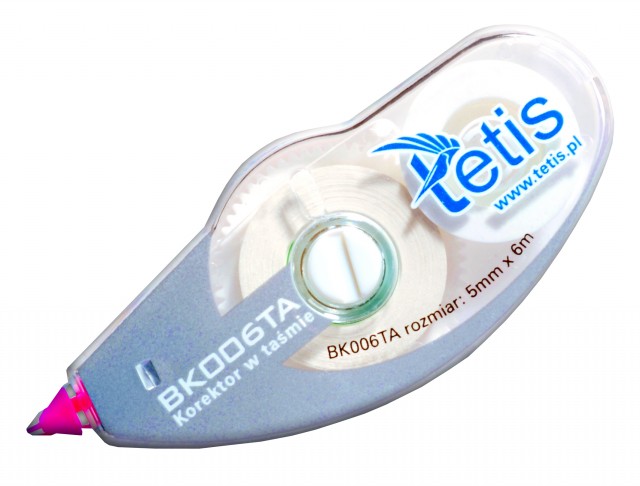 Korektor Tetis w taśmie bk006-ta 5 mm x 6 m | espryciarze.pl |Kup od ręki!