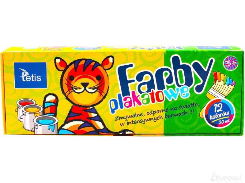 Farby plakatowe Tetis 12x20 ml | espryciarze.pl |Weź najlepszą cenę!