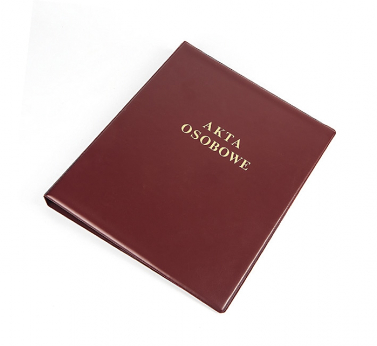 Segregator na akta osobowe Panta Plast pvc A4 bordowy | espryciarze.pl |Kup teraz!