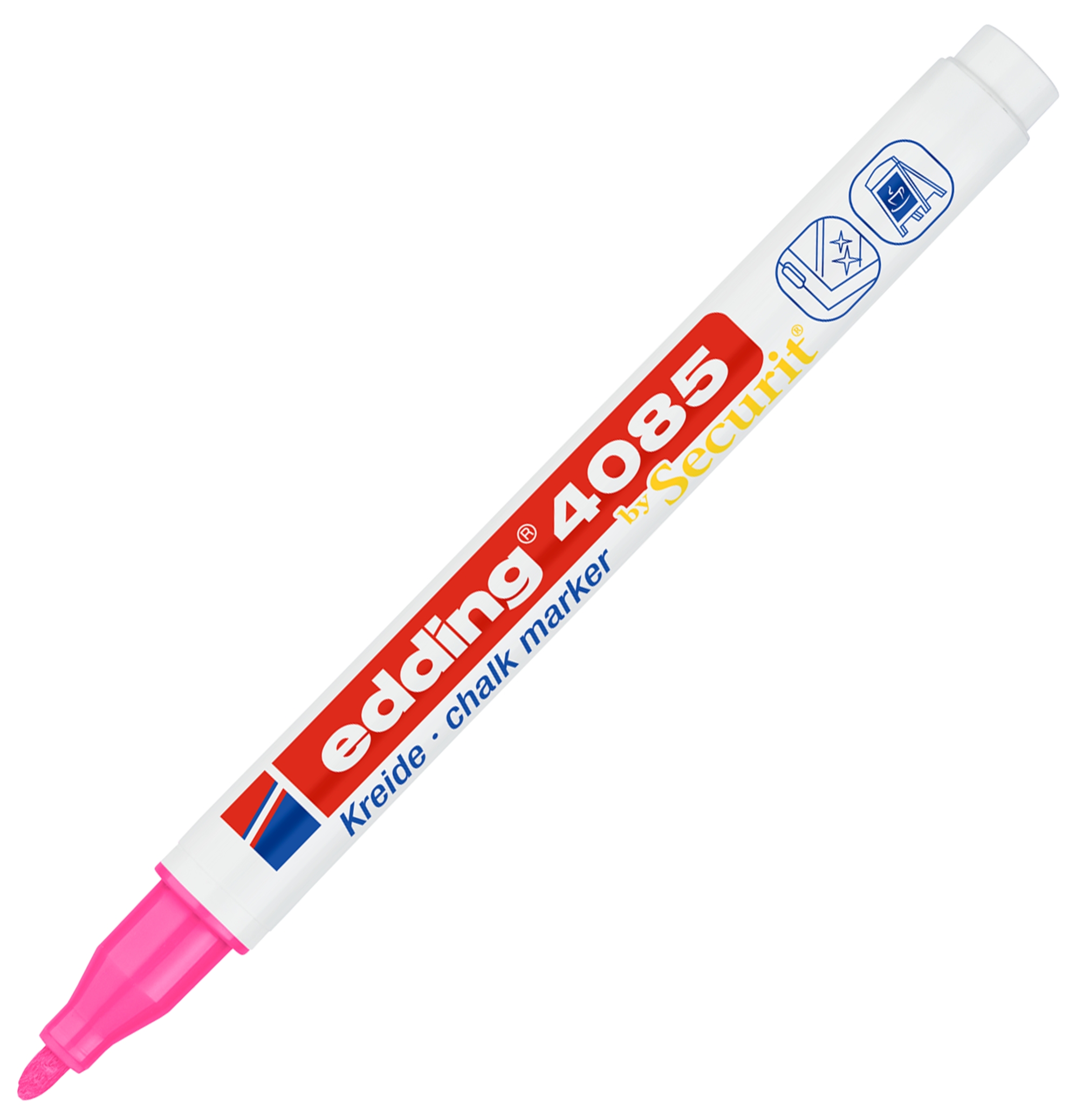 Marker Edding kredowy okrągła końcówka 1-2 mm różowy neonowy | espryciarze.pl |Weź najlepszą cenę!