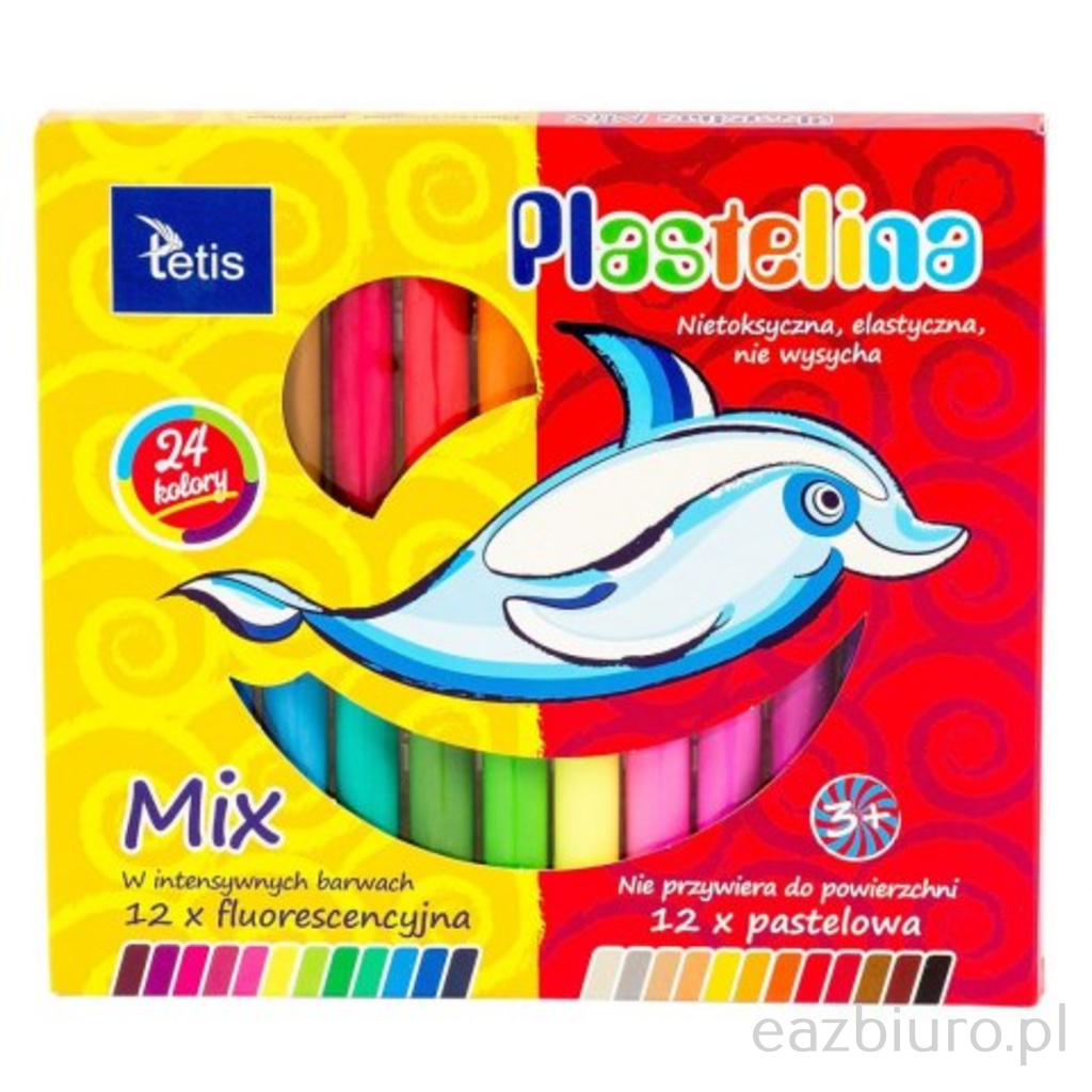 Plastelina 24 kolory Tetis do biura | espryciarze.pl |Kup od ręki!