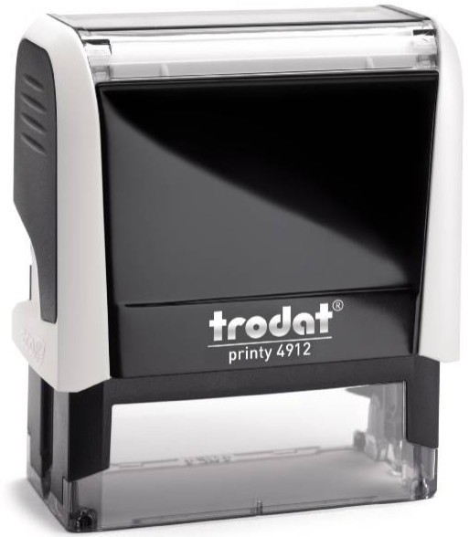 Trodat pieczątka 4912 obudowa biała 47 x 18 mm + wkładka tuszująca + gumka | espryciarze.pl |Kup w super cenie!