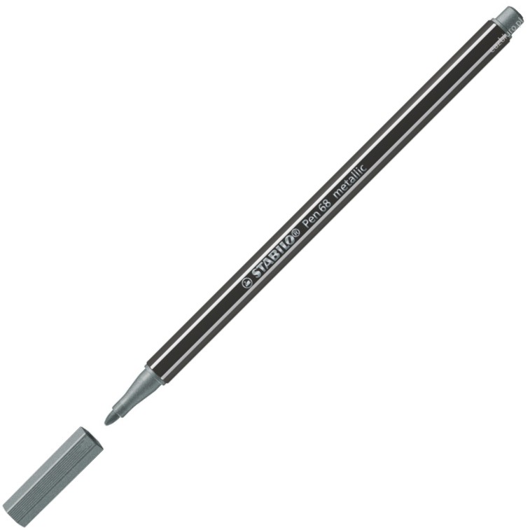 Flamastry Stabilo pen 68 metallic srebrny | espryciarze.pl |Weź najlepszą cenę!