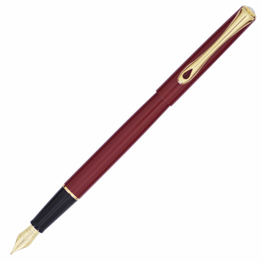 Pióro wieczne Diplomat Traveller Dark Red Gold M | espryciarze.pl |Zamów online!
