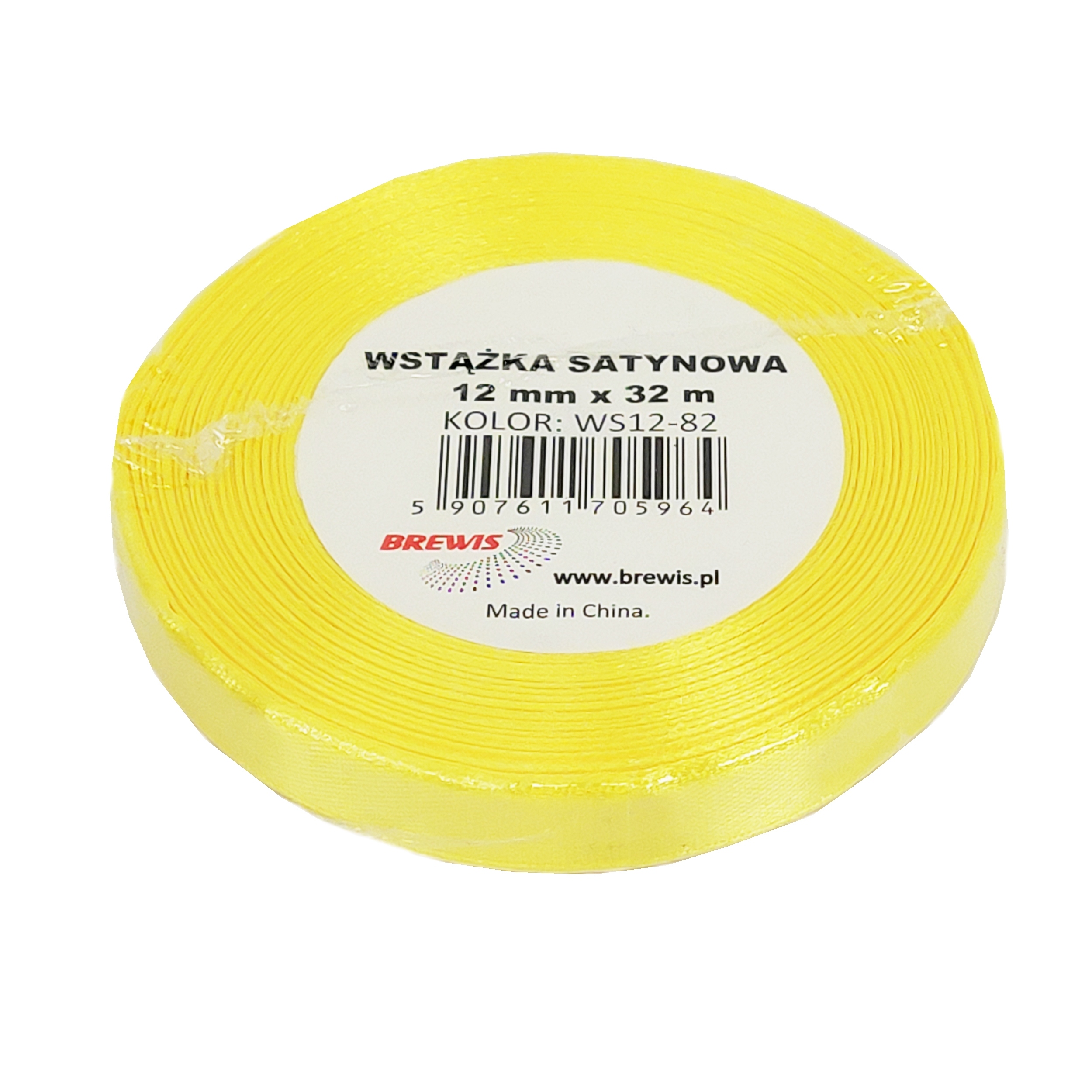 Wstążka satynowa 12mmx32 m kanarkowy | espryciarze.pl |Złap promocję!