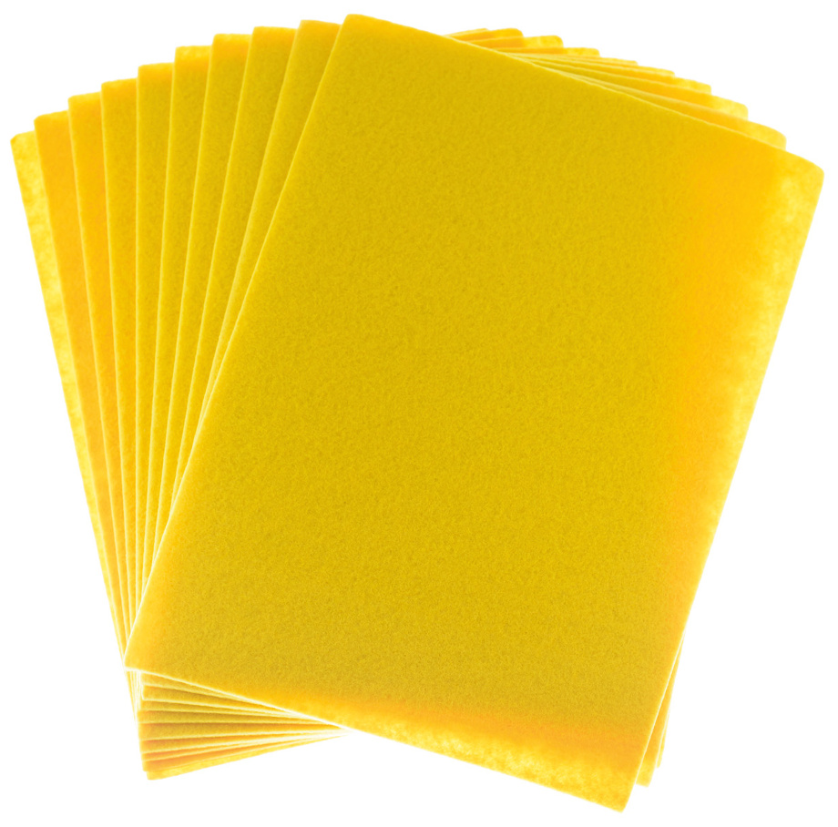Filc dekoracyjny A4 1 mm żółty zestaw 10 sztuk | espryciarze.pl |Skorzystaj teraz!