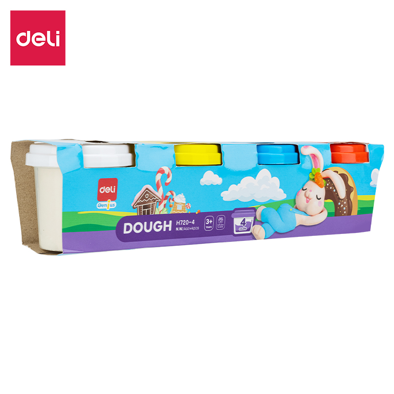 Ciastolina Deli EH720-4, 4 kolory | espryciarze.pl | Odkryj świetną okazję