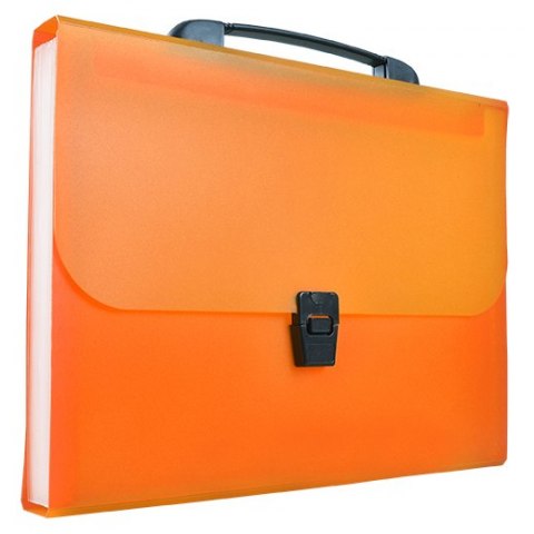 Teczka harmonijkowa pp z rączką A4 pomarańczowa | espryciarze.pl |Zamów natychmiast!