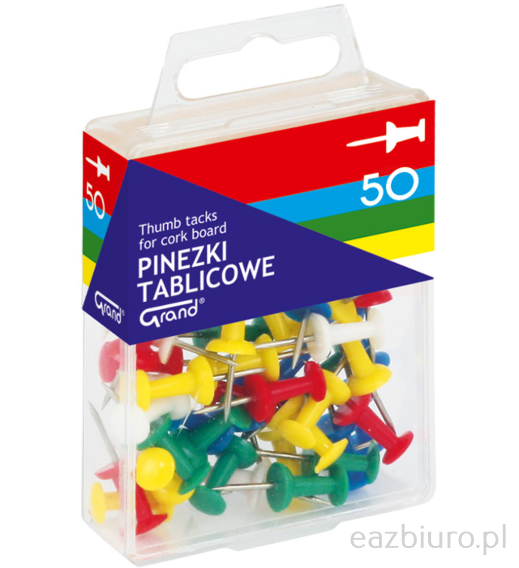 Pinezki Grand tablicowe opakowanie - zestaw 50 sztuk t4 | espryciarze.pl |Nie zwlekaj!