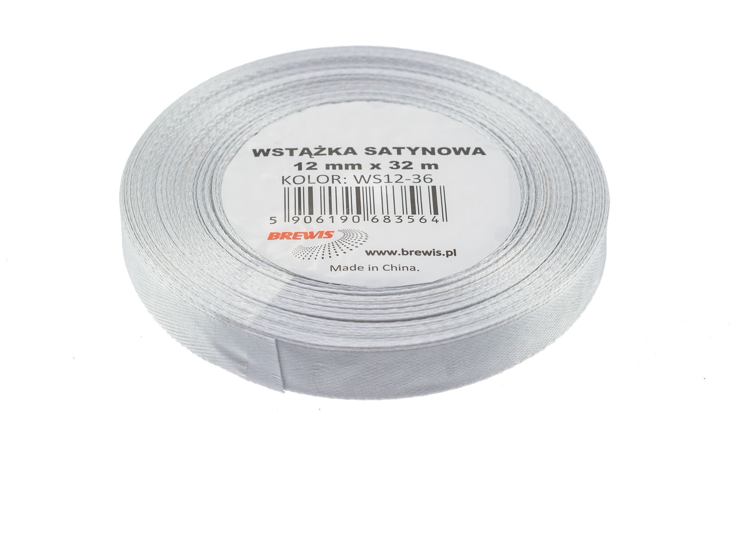 Wstążka Brewis satynowa 12 mm 32 m srebrny | espryciarze.pl |Weź najlepszą cenę!