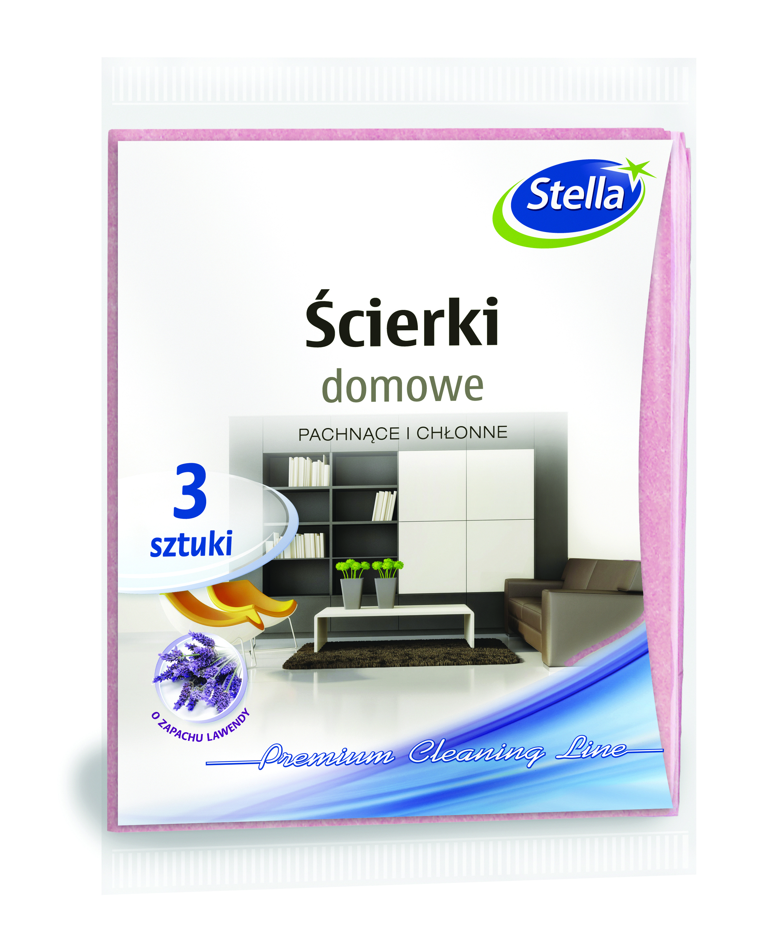 Ścierki domowe Stella, zapach lawendy, zestaw 3 sztuk., lawendowy | espryciarze.pl |Zamów dziś!