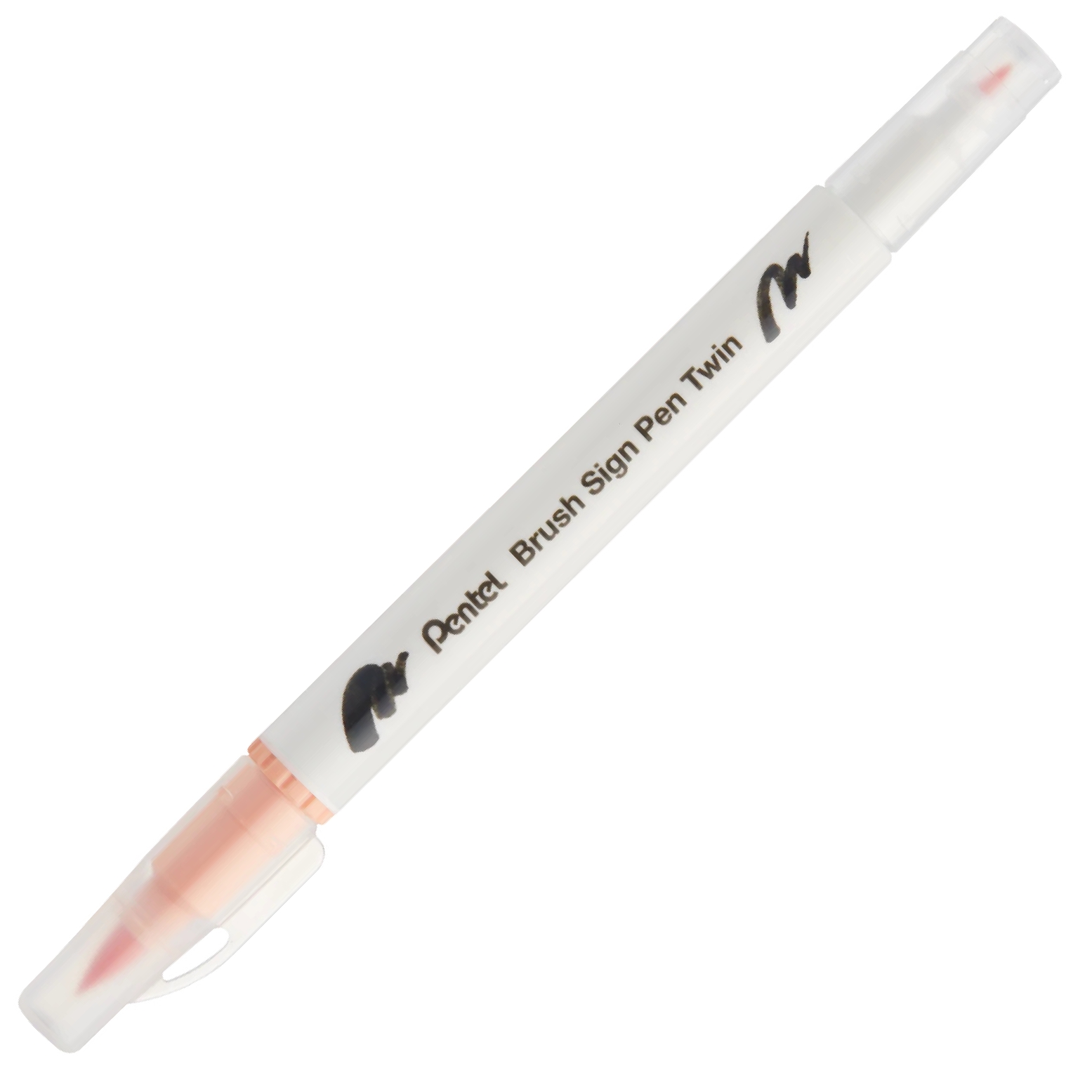 Dwustronny pisak pędzelkowy do kaligrafii brush sign pen twin Pentel jasnopomarańczowy | espryciarze.pl |Działaj teraz!