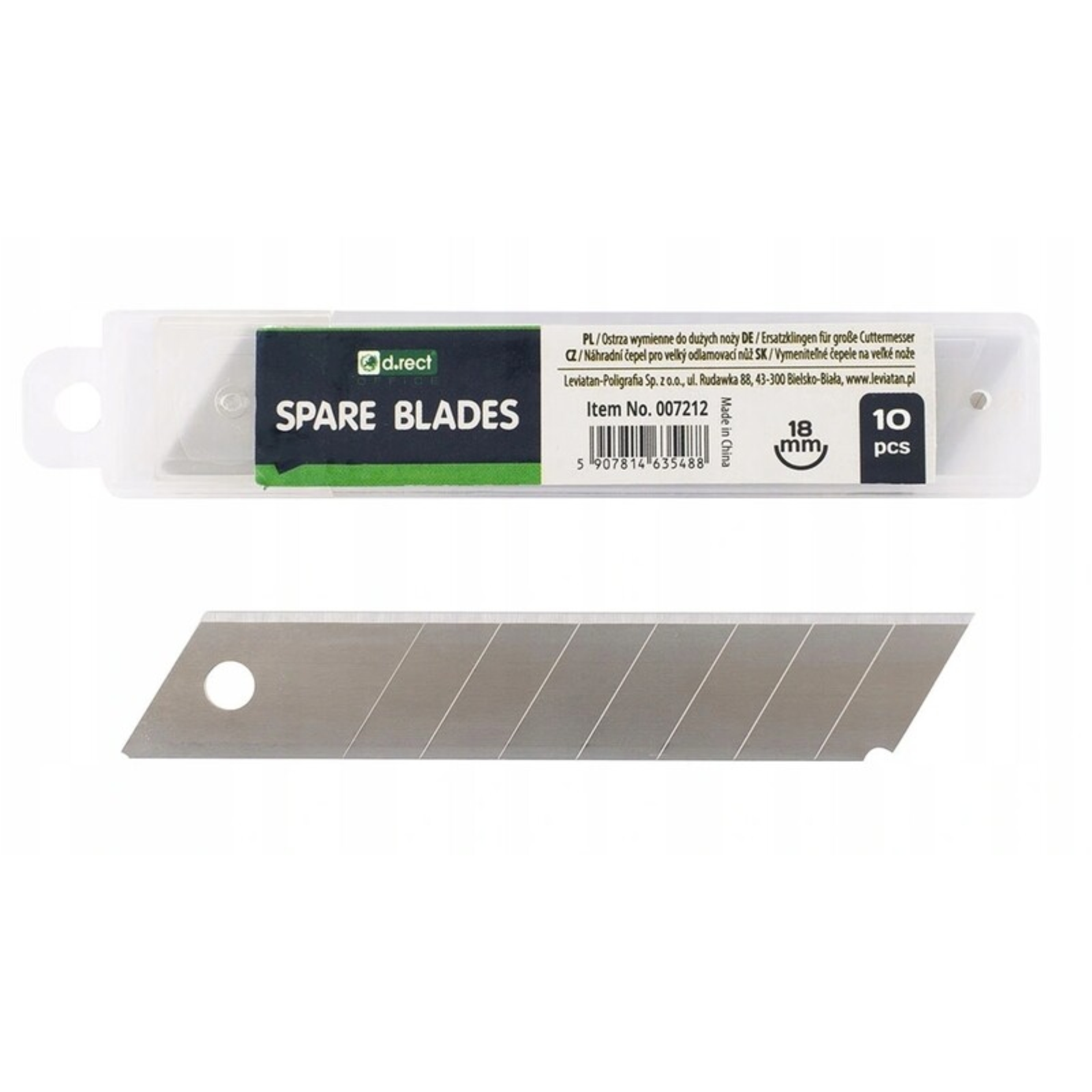 Ostrze do noża duże D Rect 18 mm zestaw 10 sztuk | espryciarze.pl |Działaj teraz!
