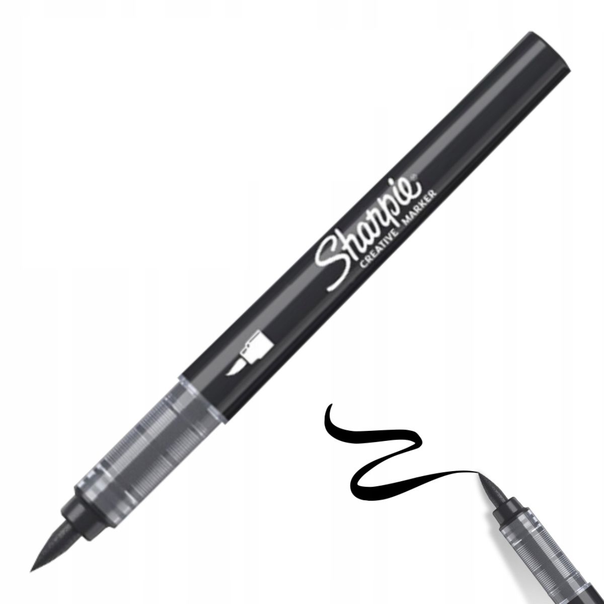Sharpie kreatywny marker akrylowy brushpen black (czarny) | espryciarze.pl |Złap promocję!