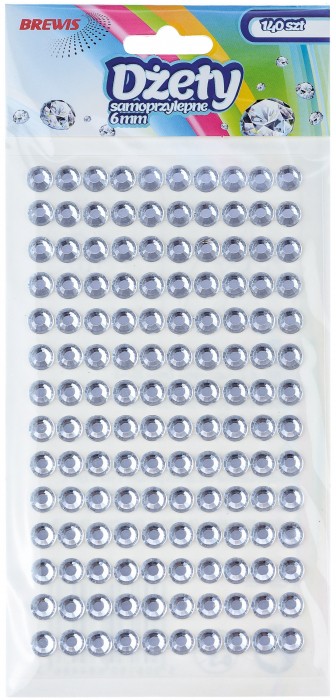 Dżety samoprzylepne Brewis 6 mm srebrny | espryciarze.pl |Złap promocję!