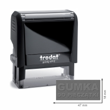 Trodat pieczątka 4912 obudowa czarna 47 x 18 mm + wkładka tuszująca + gumka | espryciarze.pl |Skorzystaj teraz!