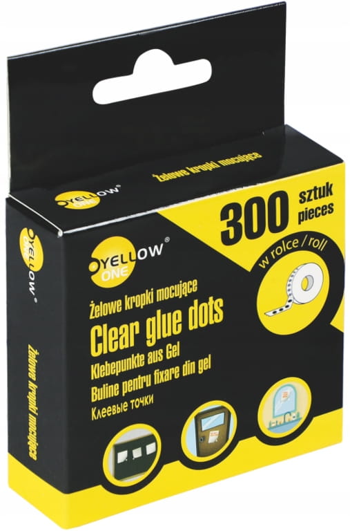 Żelowe kropki mocujące w rolce Yellow one yl-10300 | espryciarze.pl |Kliknij i kup!
