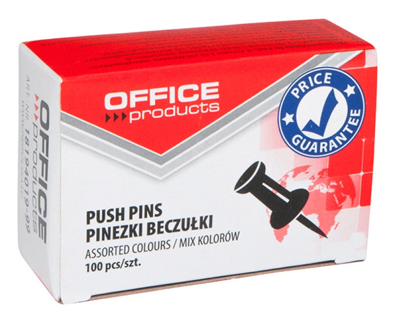 Pinezki beczułki 100 sztuk mix kolorów | espryciarze.pl | Zobacz najlepszą cenę
