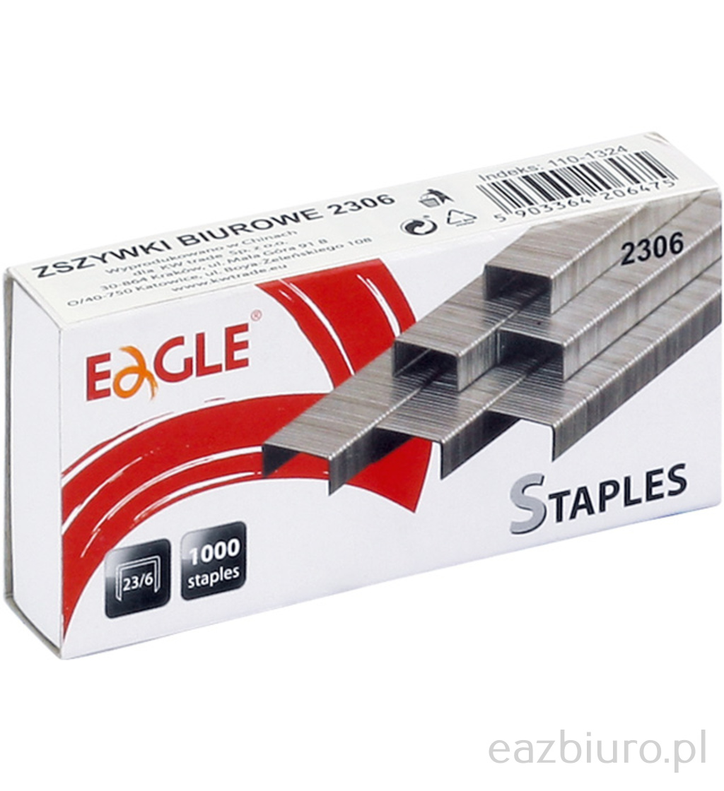 Zszywki Eagle 23 6 zestaw 1000 sztuk | espryciarze.pl |Zamów online!