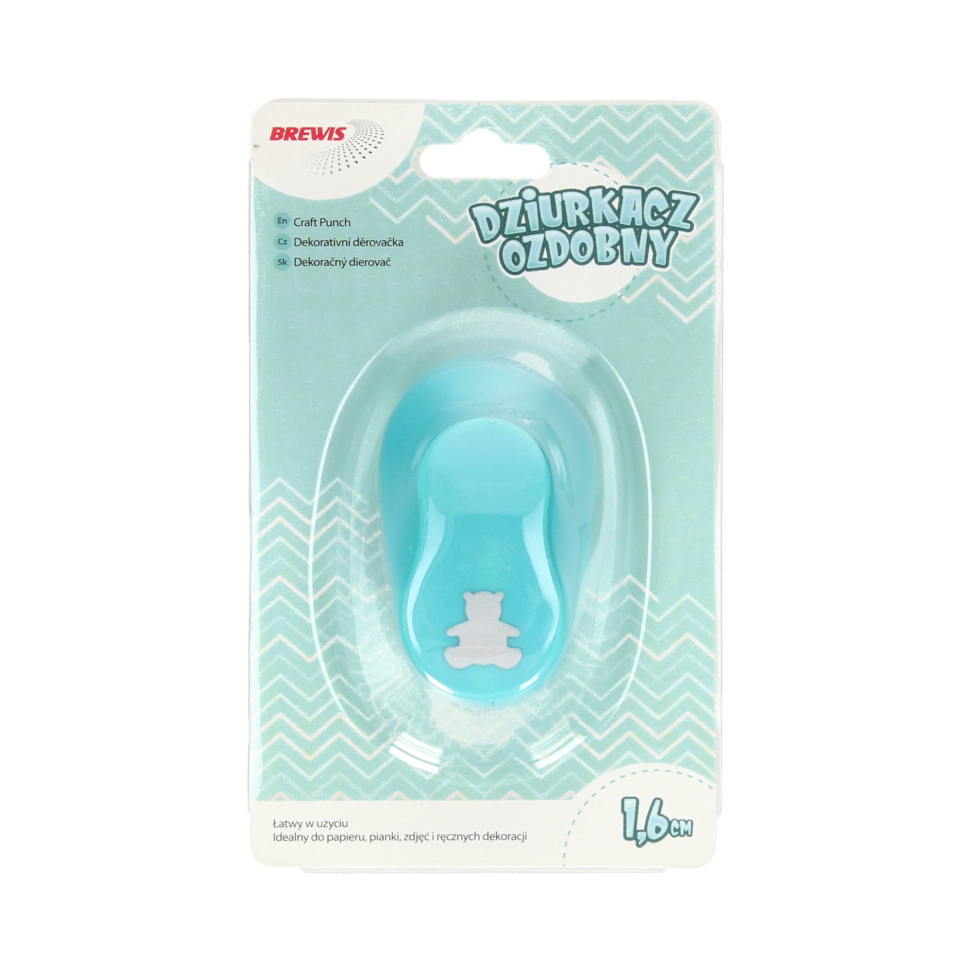 Dziurkacz ozdobny 1,6 cm miś do biura | espryciarze.pl |Kup teraz!