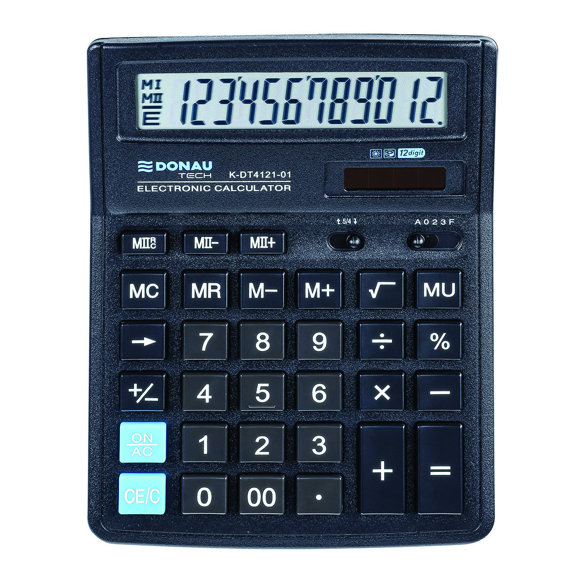 Kalkulator biurowy DONAU TECH, CI-SDC444S, 12-cyfr. wyświetlacz, wym. 190x143x40 mm, | espryciarze.pl |Zgarnij ofertę!
