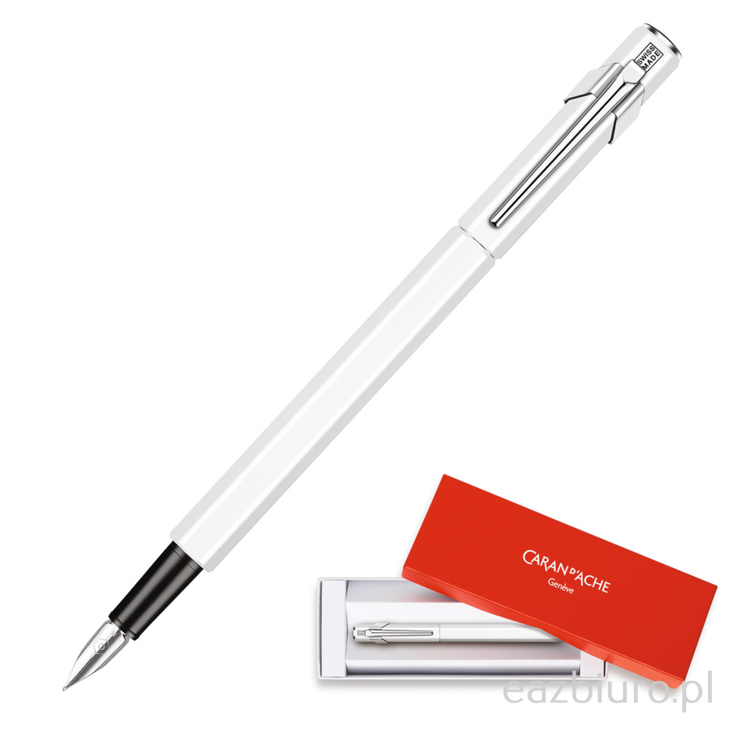 Ż-Pióro wieczne Caran d'ache 849, ef, białe | espryciarze.pl | Odbierz swoją okazję