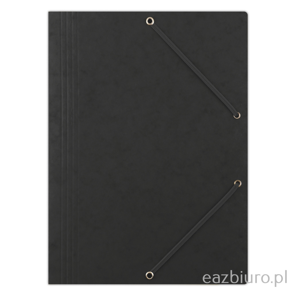 Teczka z gumką Donau A4 preszpan czarna | espryciarze.pl |Złap promocję!