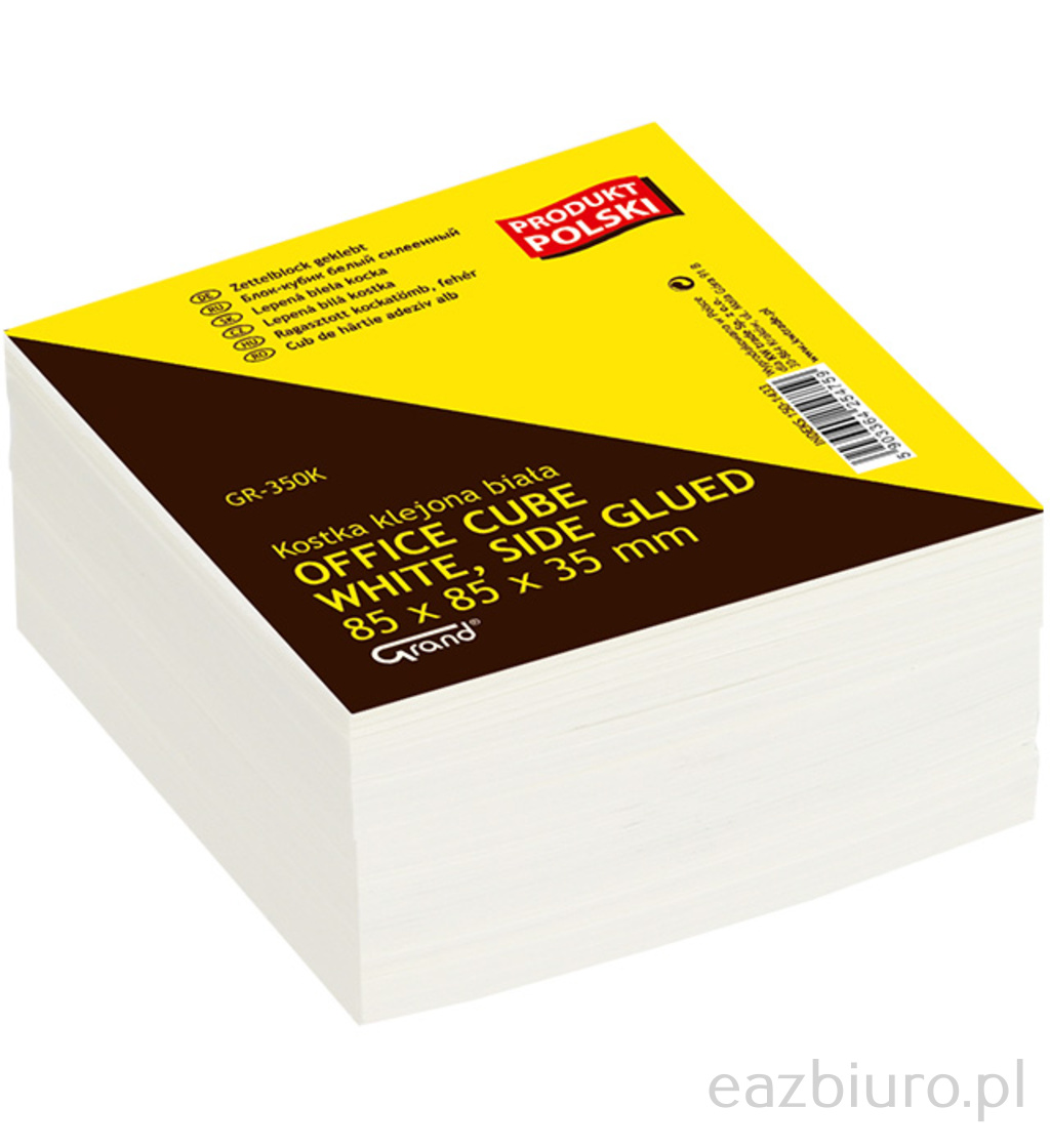 Kostka biała klejona 85x85x35 mm | espryciarze.pl |Kup od ręki!