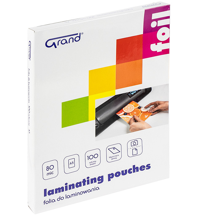 Folia do laminowania Grand A5 80 mic 100 szt | espryciarze.pl | Wybierz mądrze