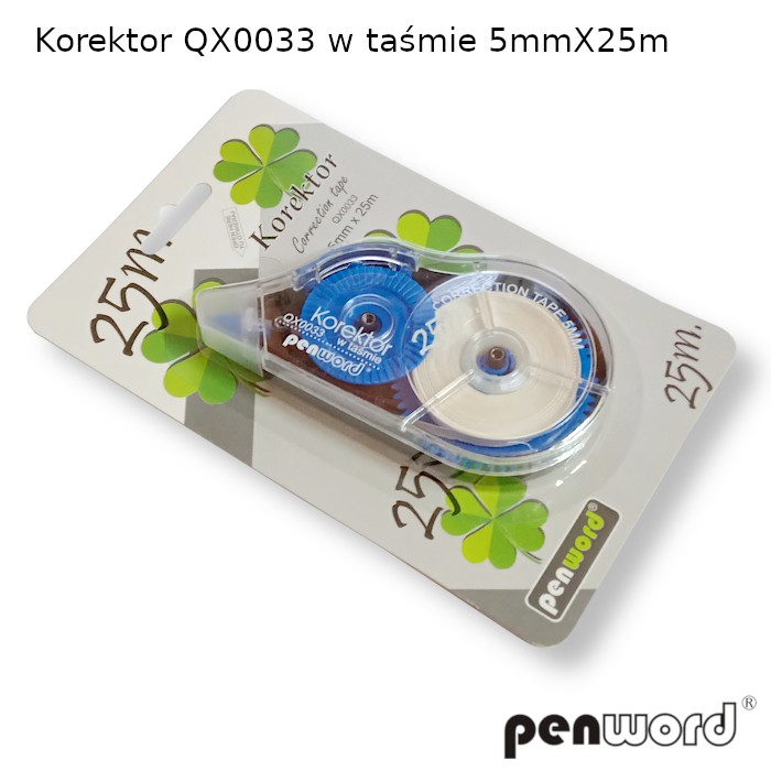 Korektor qx0033 w taśmie 5mmx25 m | espryciarze.pl |Sprawdź ofertę!