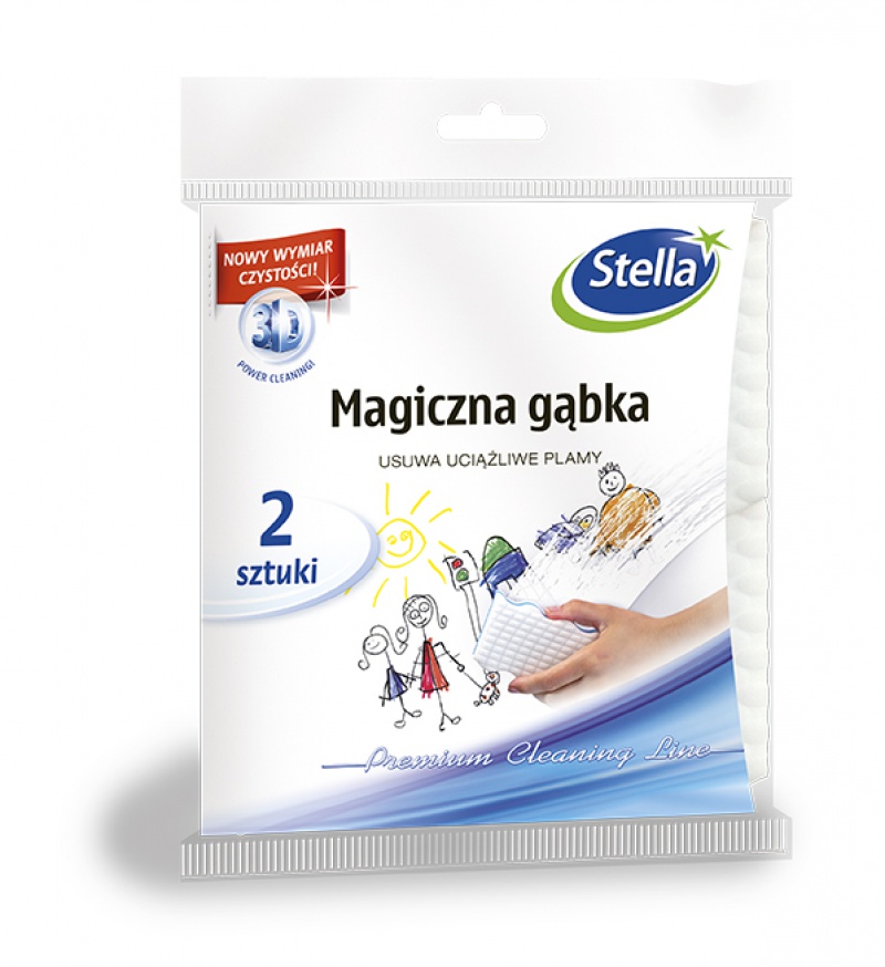 Magiczna gąbka Stella, zestaw 2 sztuk., biały + niebieski | espryciarze.pl |Skorzystaj teraz!
