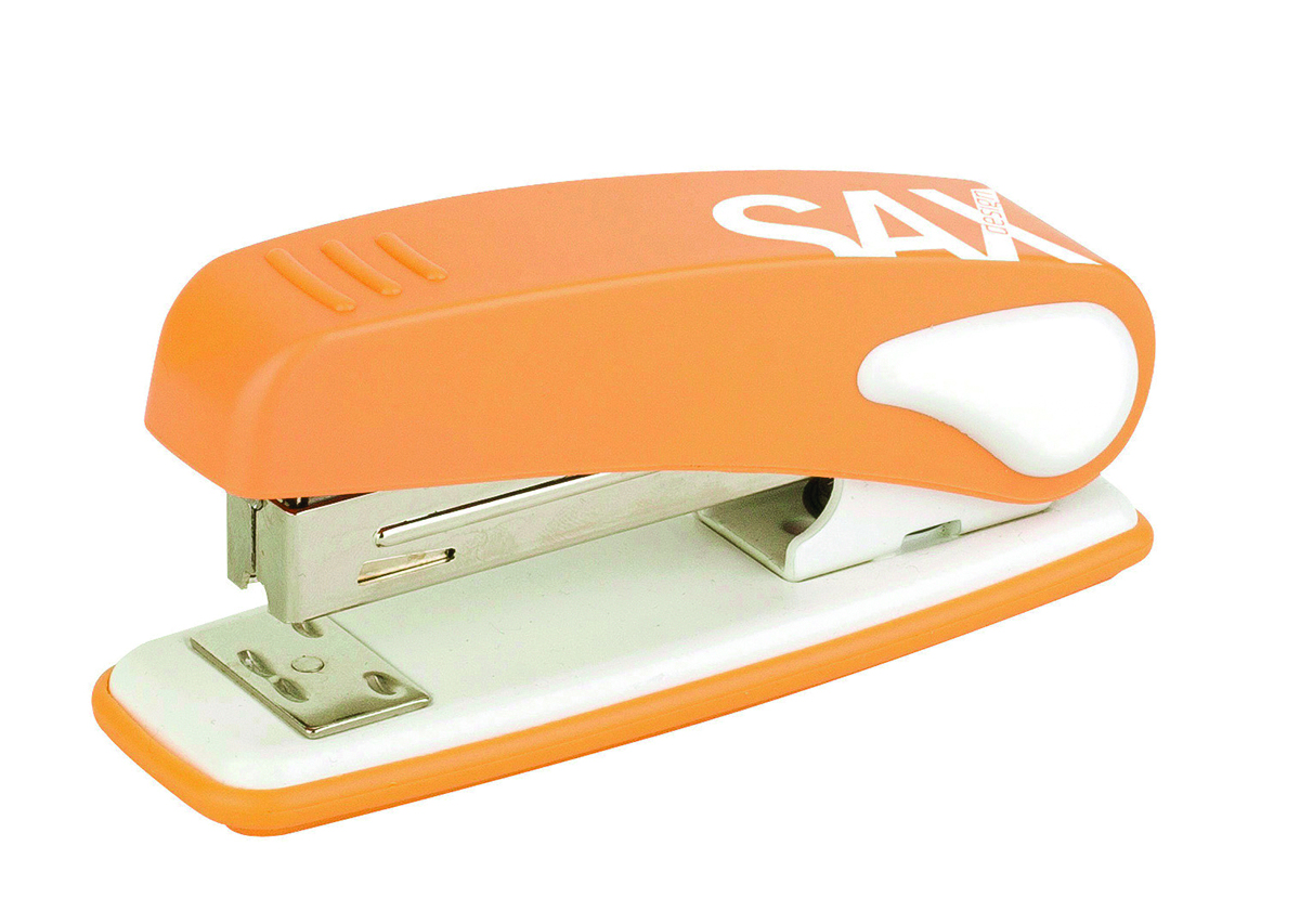Zszywacz Sax239 design, zszywa do 25 kartek,pomarańczowy | espryciarze.pl |Kup w super cenie!
