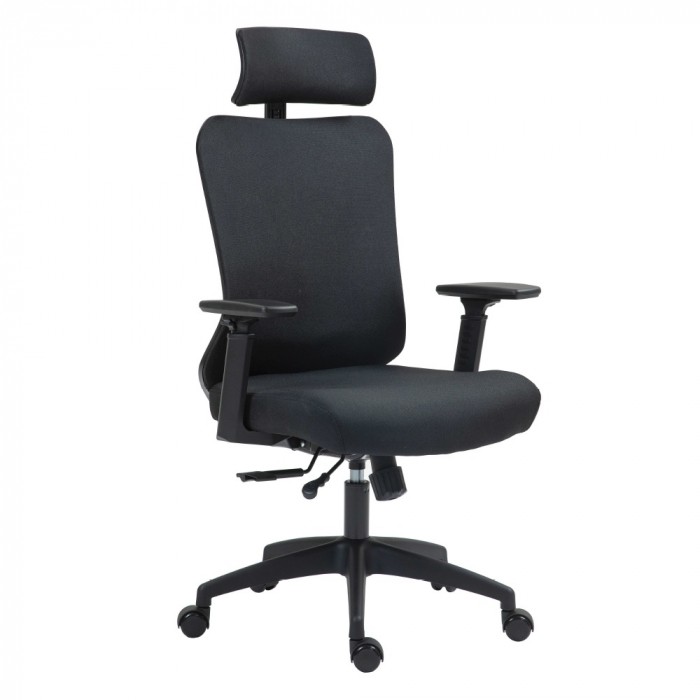 Krzesło obrotowe fotel ergonomiczny tapicerowany Ergobit czarny | espryciarze.pl |Skorzystaj teraz!