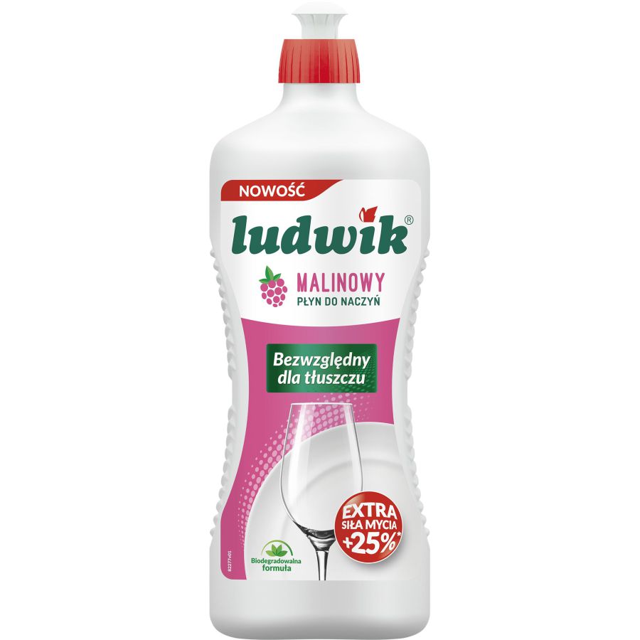 Płyn do mycia naczyń Ludwik malina 900 ml | espryciarze.pl |Kup od ręki!