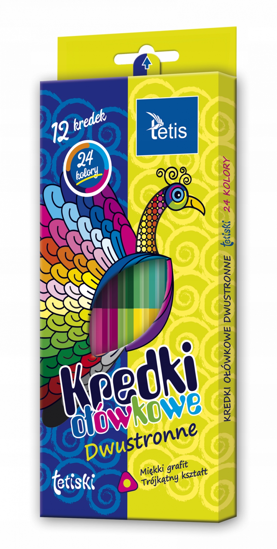 Kredki ołówkowe dwustronne zestaw 12 sztuk=24 kolory Tetiski | espryciarze.pl |Zamów natychmiast!